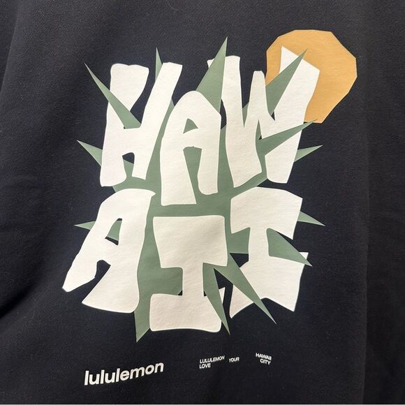 NWT Mens lululemon Steady State Fleece Crewneck M Hawaii Big Island Exclusive - Picture 5 of 7